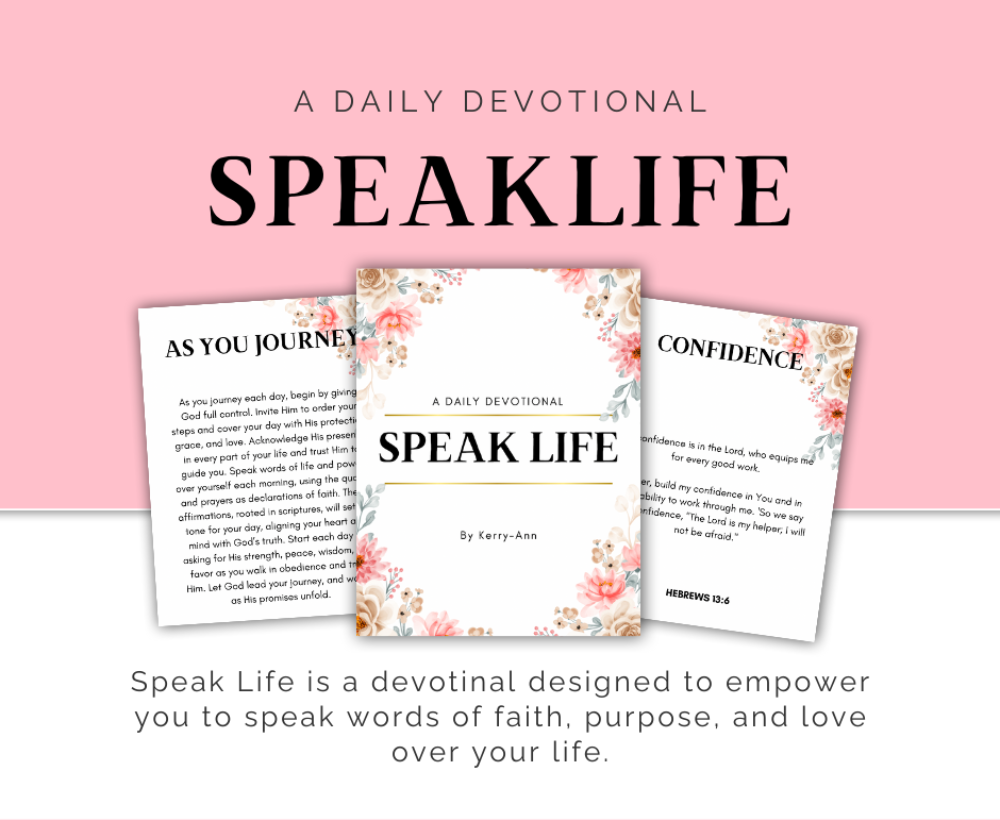 Speak Life devotional